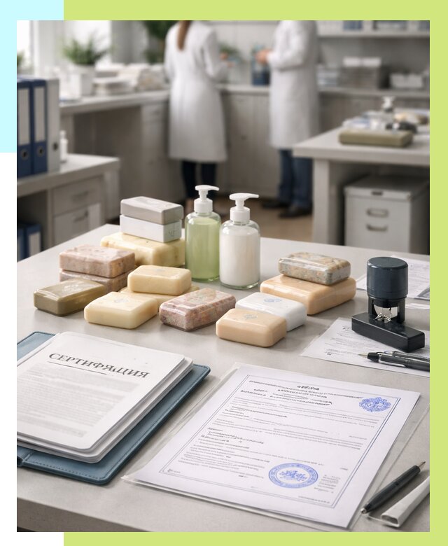 Сертификация мыла и сертификат на мыло в Борисоглебске от 12485 | Алешин-Брс