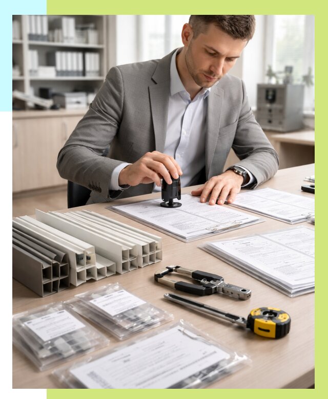 Сертификация ПВХ продукции в Борисоглебске от 8843 р., Алешин-Брс