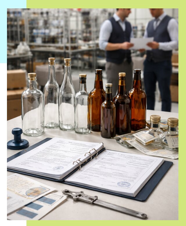 Сертификация стеклянных бутылок в Борисоглебске от 26010 р. | Алешин-Брс