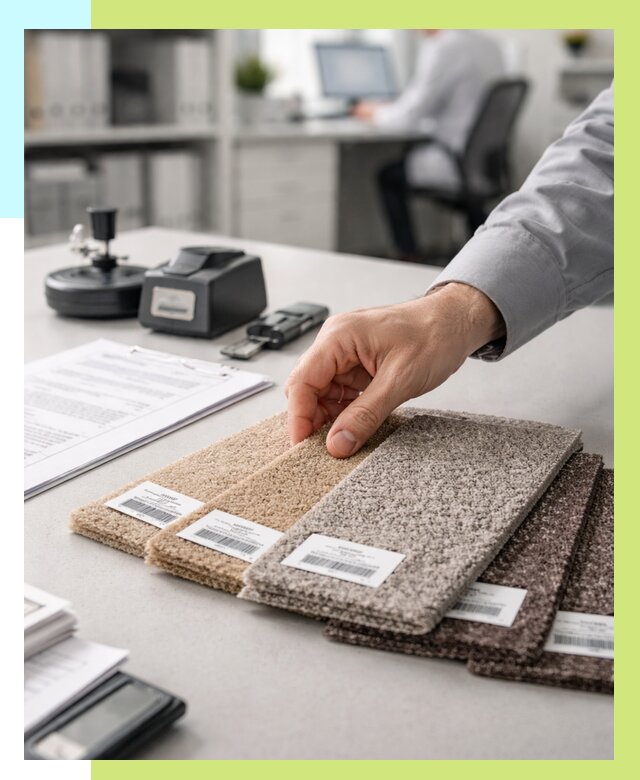 Сертификация ковролина в Борисоглебске от 15606 р., Алешин-Брс