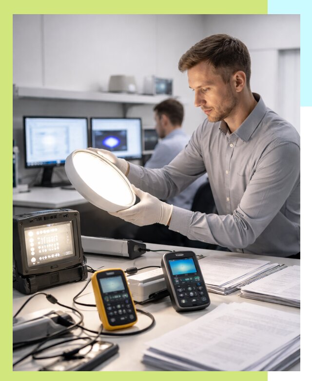 Сертификация светильников в Борисоглебске: испытания и оформление