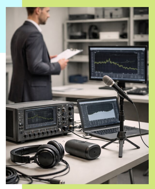 Сертификация аудиотехники в Борисоглебске от 15606 р., Алешин-Брс