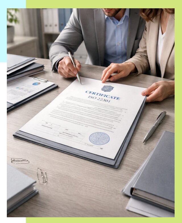 Сертификат ISO 22301 в Борисоглебске от 46818 р. | Алешин-Брс срочно